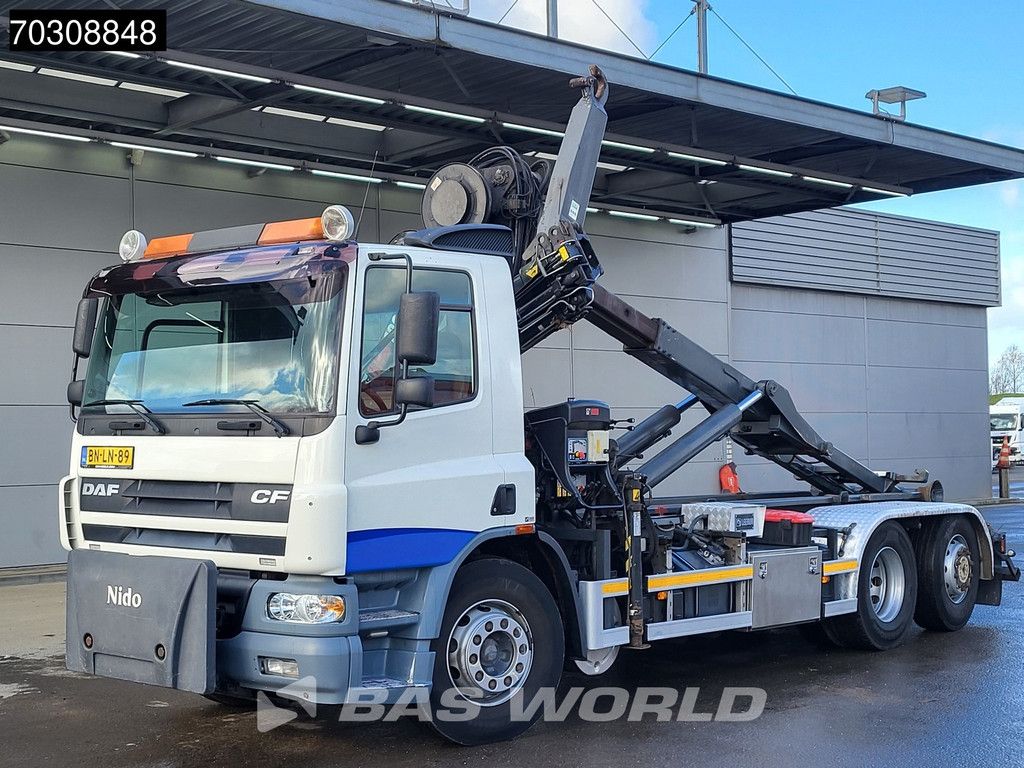 DAF CF CF75.310 6X2 Hiab Crane Remote Hook Manual Gearbox