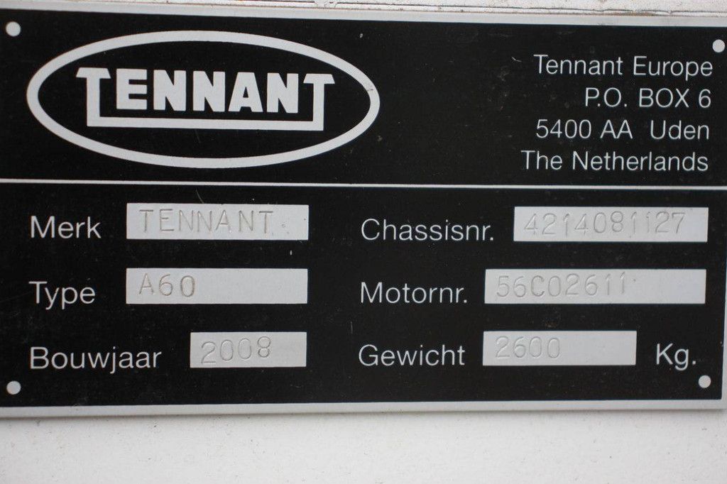 Tennant A60 Diesel-Kehrmaschine 2008