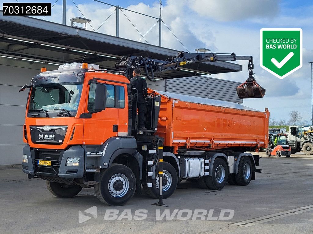 MAN TGS TGS 41.440 8X8 Palfinger Q170Z Crane 8x8 Wide-Spread Euro 6