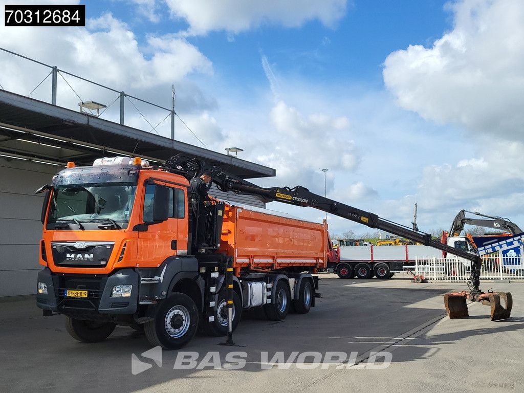 MAN TGS TGS 41.440 8X8 Palfinger Q170Z Crane 8x8 Wide-Spread Euro 6