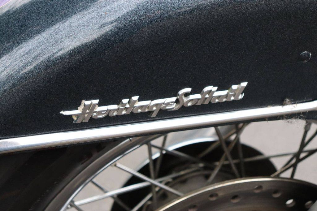 Motorcycle Harley Davidson Heritage Softail Classic Petrol 2015