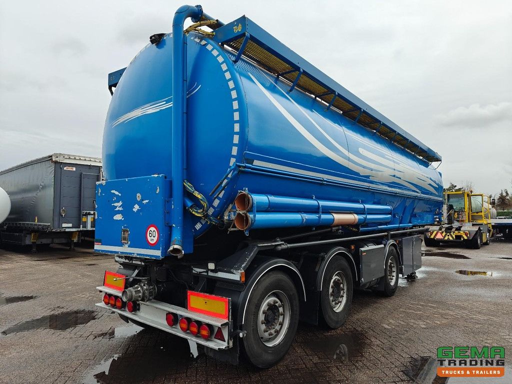 Lambrecht Bulkoplegger 3-achsiger Mercedes - Schüttgutmischer/Zuführer - 52 m³ - Vakuumfunktion - Liftachse - Lenkachsen