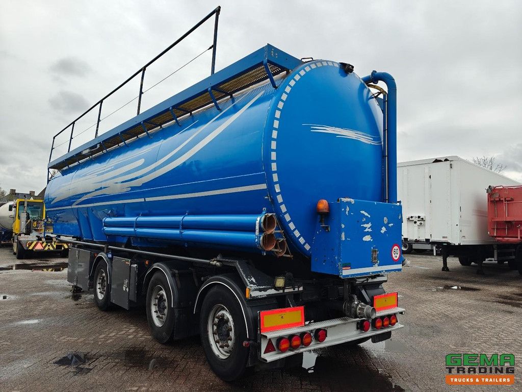 Lambrecht Bulkoplegger 3-achsiger Mercedes - Schüttgutmischer/Zuführer - 52 m³ - Vakuumfunktion - Liftachse - Lenkachsen