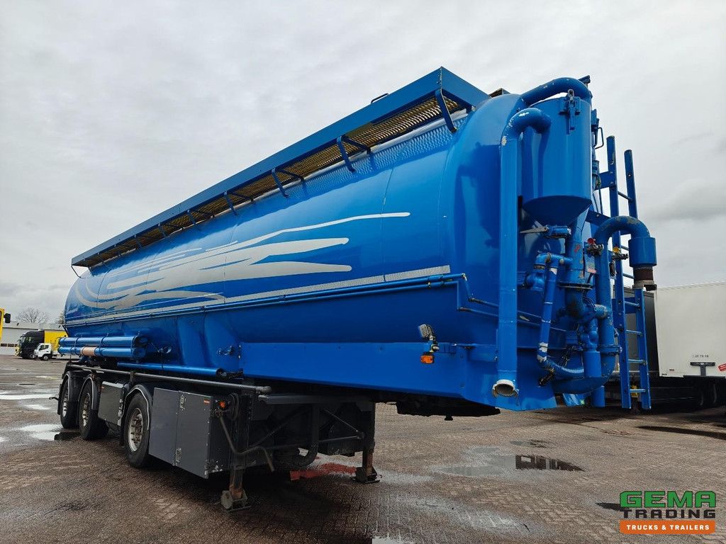 Lambrecht Bulkoplegger 3-achsiger Mercedes - Schüttgutmischer/Zuführer - 52 m³ - Vakuumfunktion - Liftachse - Lenkachsen