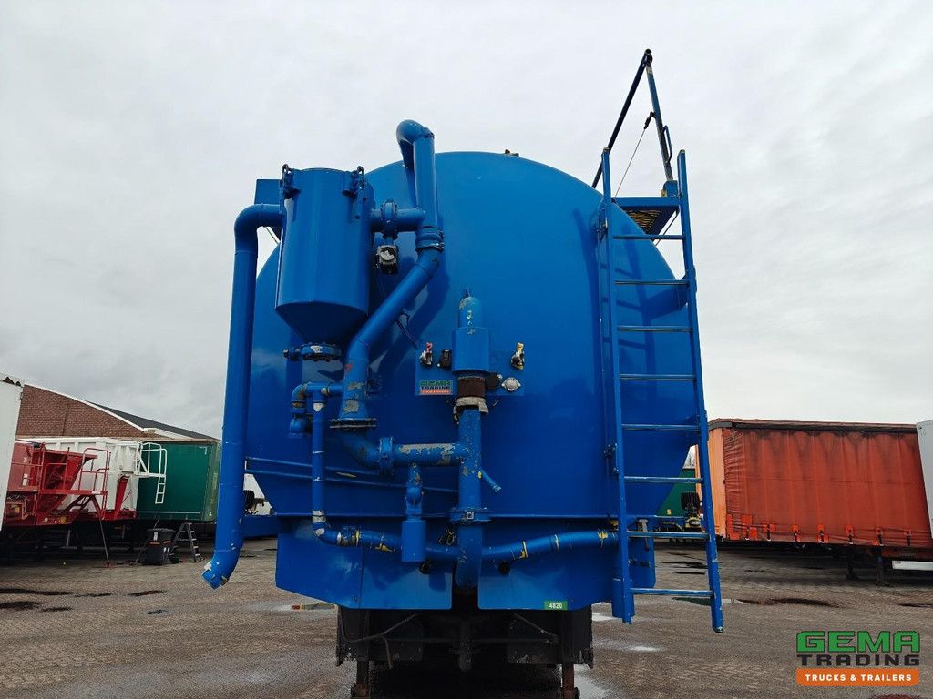 Lambrecht Bulkoplegger 3-achsiger Mercedes - Schüttgutmischer/Zuführer - 52 m³ - Vakuumfunktion - Liftachse - Lenkachsen