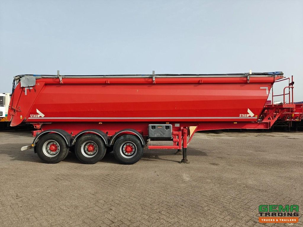 Stas S300CX 3-Axles BPW - Tipper 29m3 - Alu/Alu - Disc brakes - Lift Axle - Trailing Axle - 5500KG - 01/2027 MOT