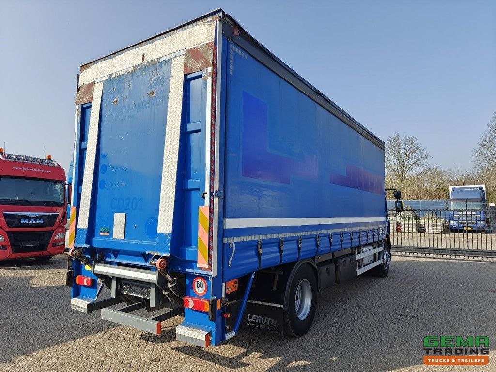 DAF FA LF280 4x2 Dagcab Euro6 - Schuifzeilenbak 7.5M - ADR AT - Laadklep 2500kg - HH Vloer