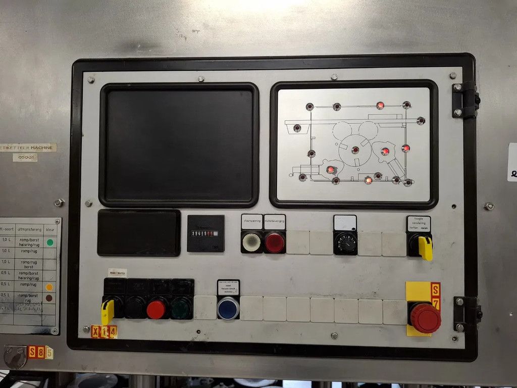 Krone Natlijm etiketeer machine, Bonamatic 090857