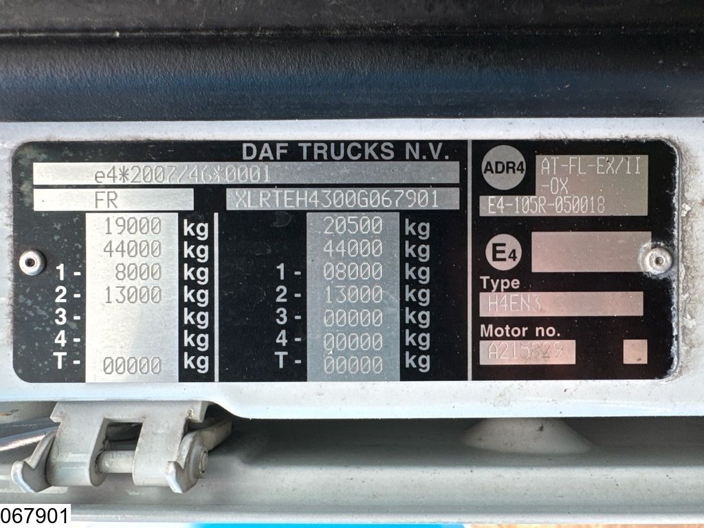 DAF XF 460 EURO 6, Retarder, Blower, Compressor