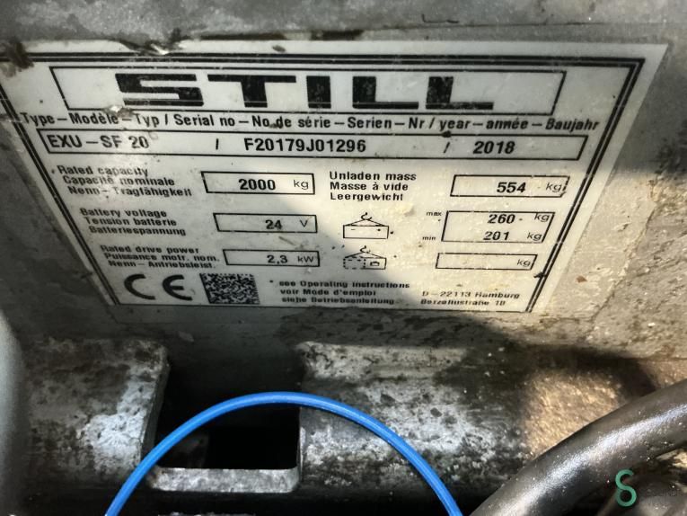 Hubwagen Elektrisch Still EXU-SF20 2018