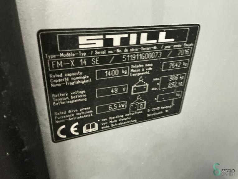 Schubmaststapler Elektrisch Still FM-X14SE 2016 Außenreifen