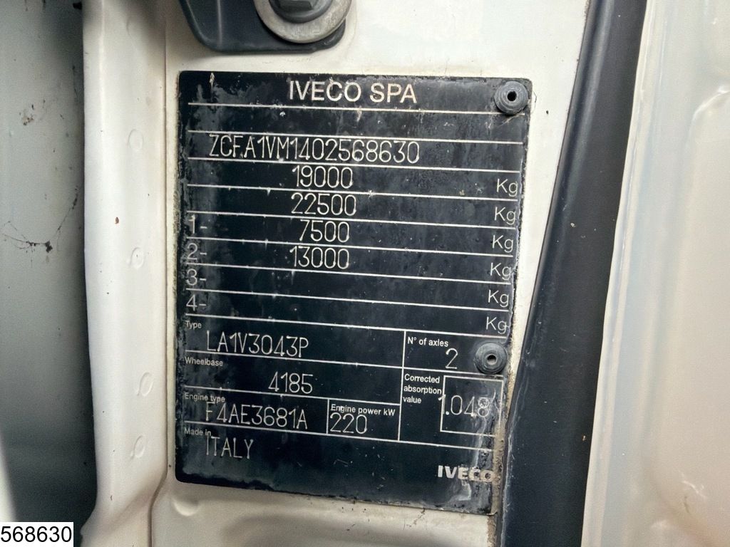 Iveco Eurocargo 190EL30 EURO 5, Telma, PTO, Hydrauliek