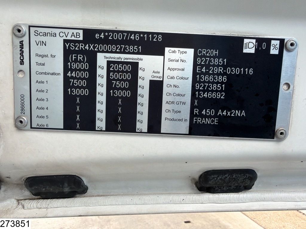 Scania R 450 EURO 6d, Retarder, Standairco