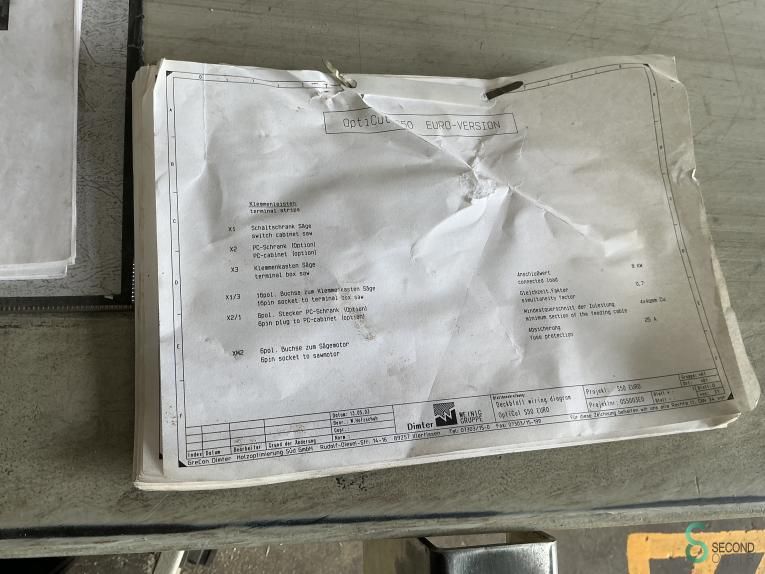 Optimization cross-cut saws Weinig Opticut S50 2003