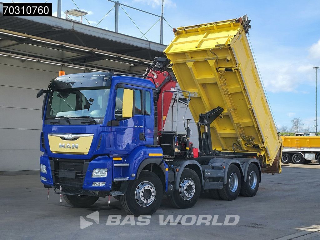 MAN TGS 35.480 8X4 HMF 2243-Z2 Crane Kran Tipper Euro 6