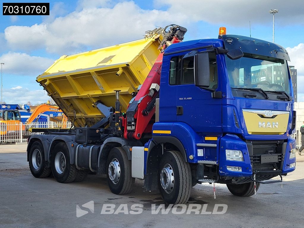 MAN TGS 35.480 8X4 HMF 2243-Z2 Crane Kran Tipper Euro 6