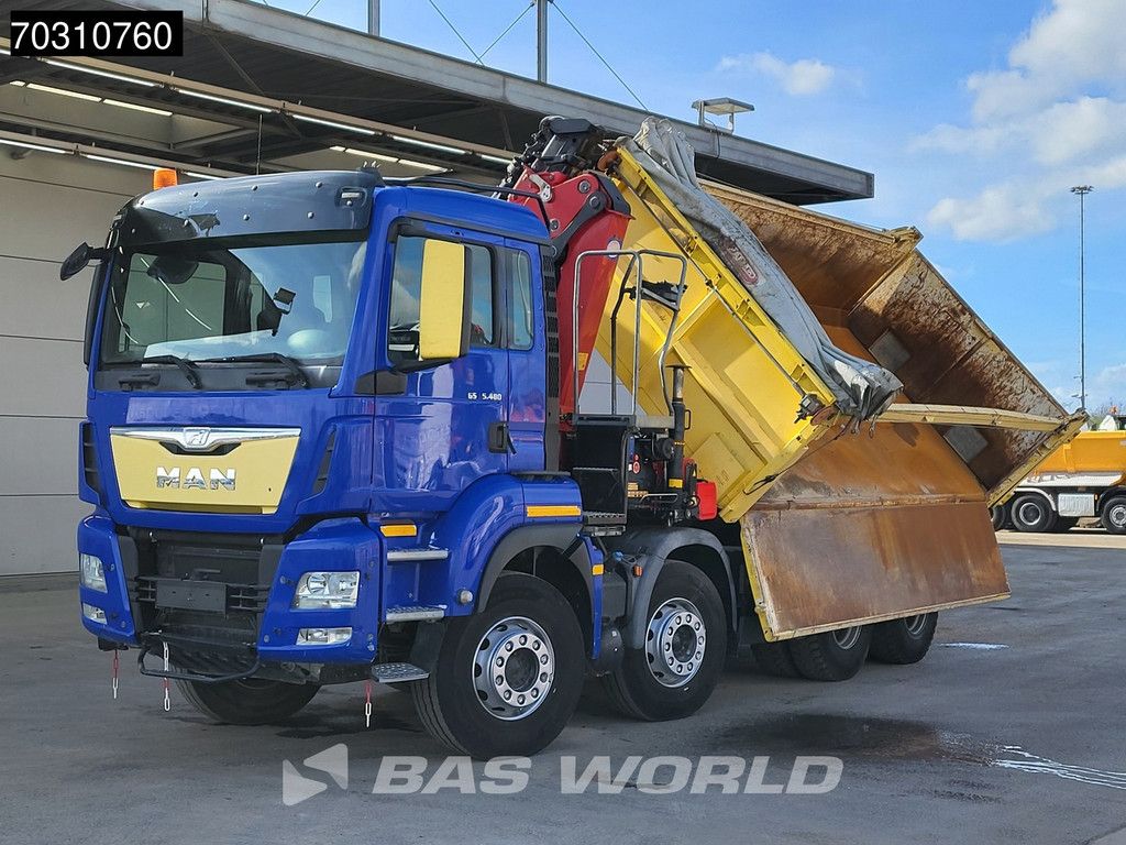 MAN TGS 35.480 8X4 HMF 2243-Z2 Crane Kran Tipper Euro 6