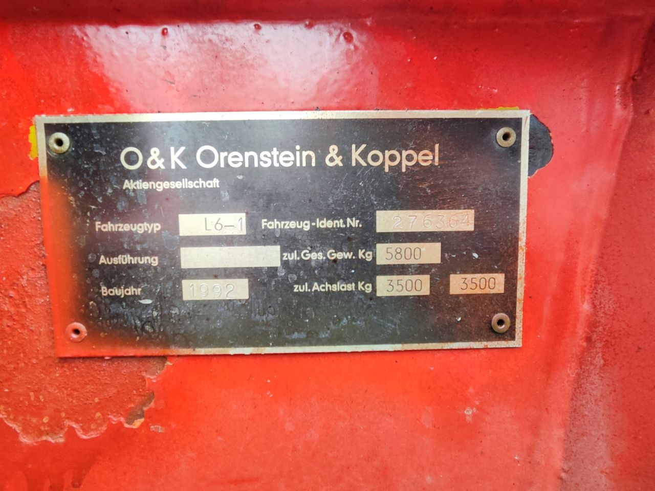 O&K L6 Wheelloader (Engine Deutz F3L912)