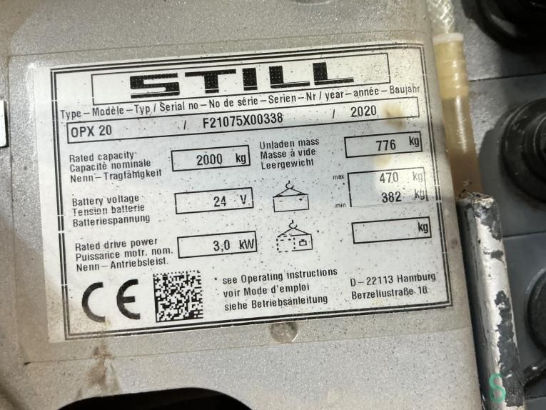 Kommissionierer Elektrisch Still OPX20 2020