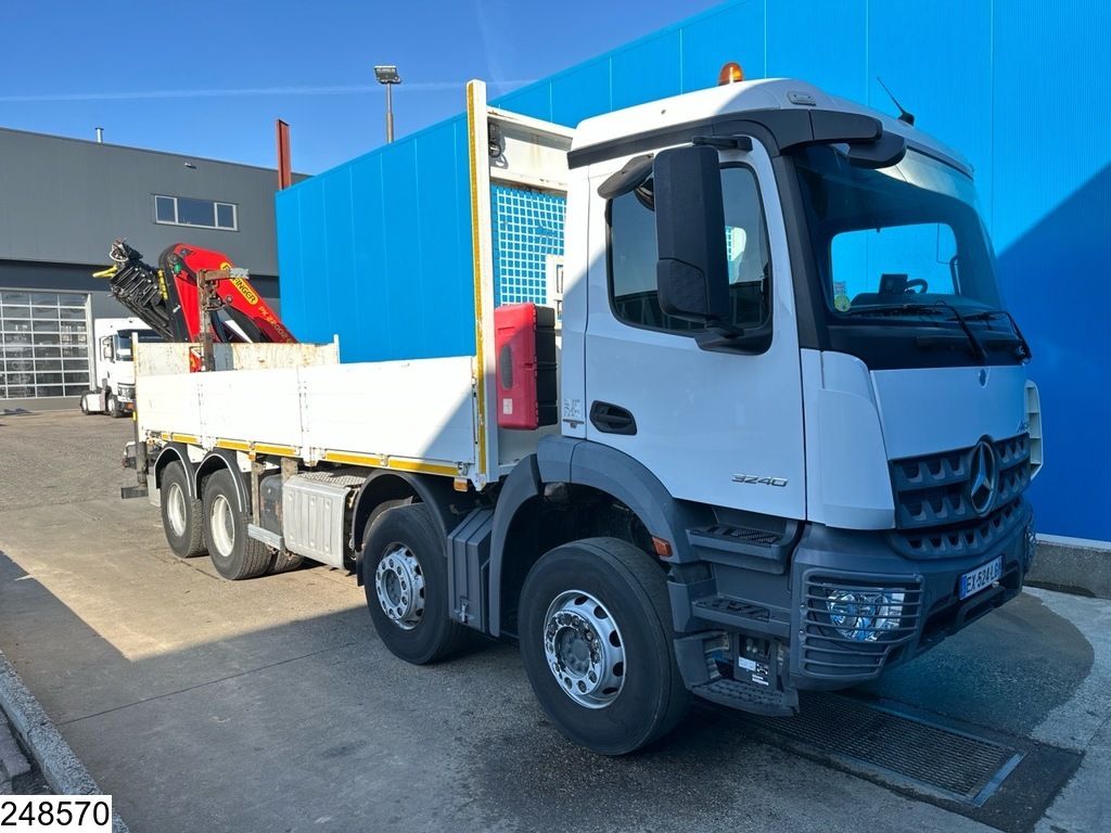 Mercedes Arocs 3240 EURO 6, 8X4, Palfinger, Remote, Leaf Spring