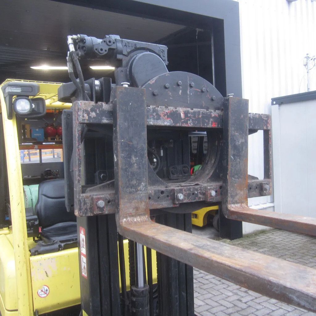 Hyster H 1.8 FT, LPG-gas, triplo, side shift, kistenkantelaar.