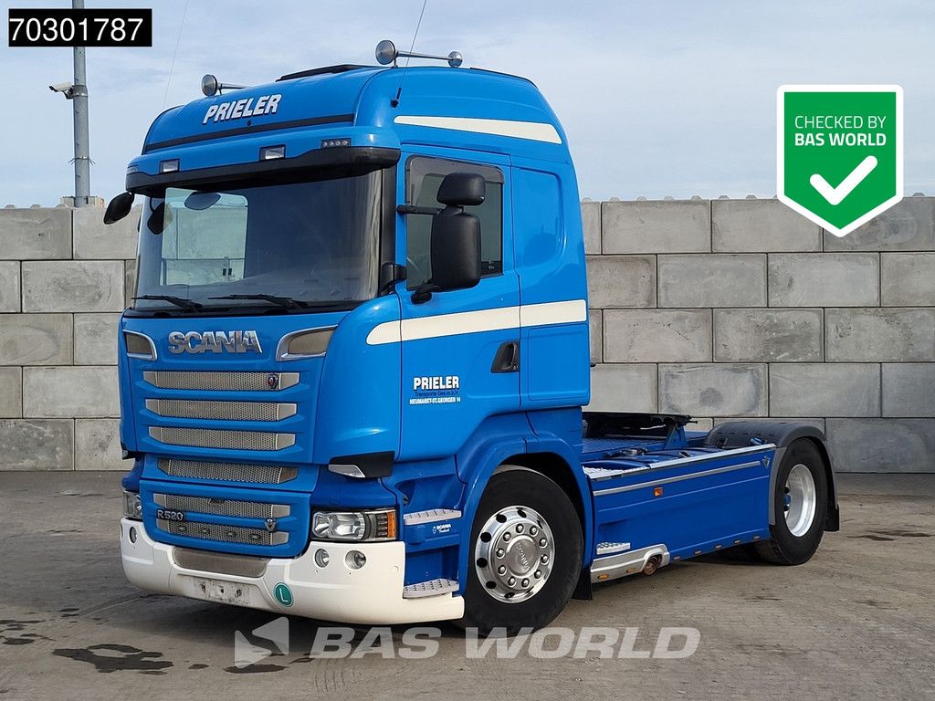 Scania R520 4X2 V8 Retarder 2x Tanks Alcoa Leder