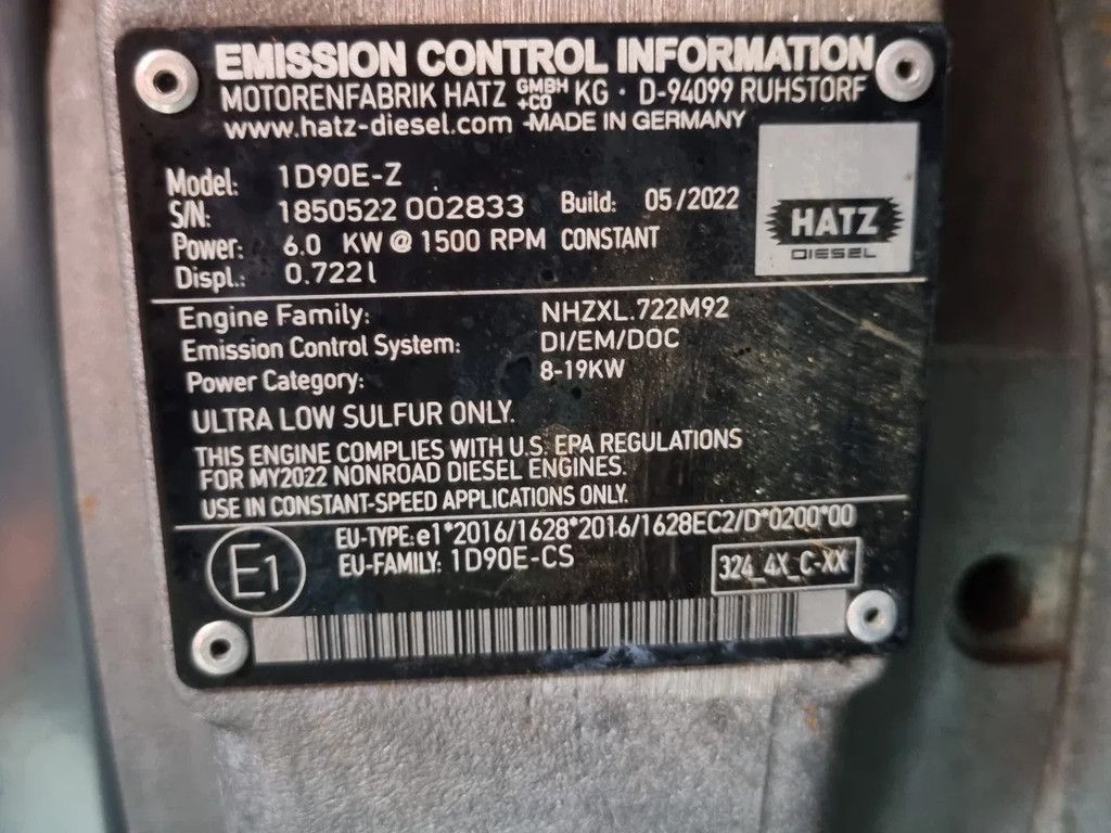 Geho ZD900 Compact (silent) DIESEL Hatz 1D90E-Z