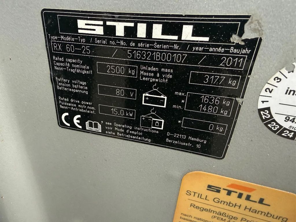 Still elektrische heftruck rx 60-25
