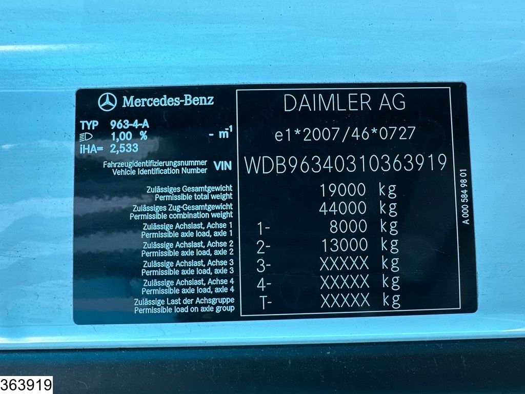 Mercedes Actros 1845 EURO 6, Standairco