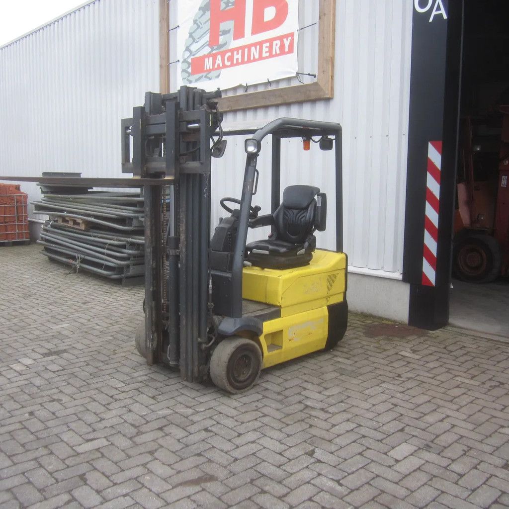 Komatsu FB15, elektrisch, triplex, side shift, vrije heffing.