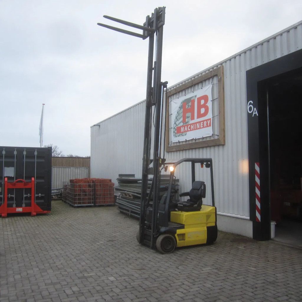 Komatsu FB15, elektrisch, triplex, side shift, vrije heffing.