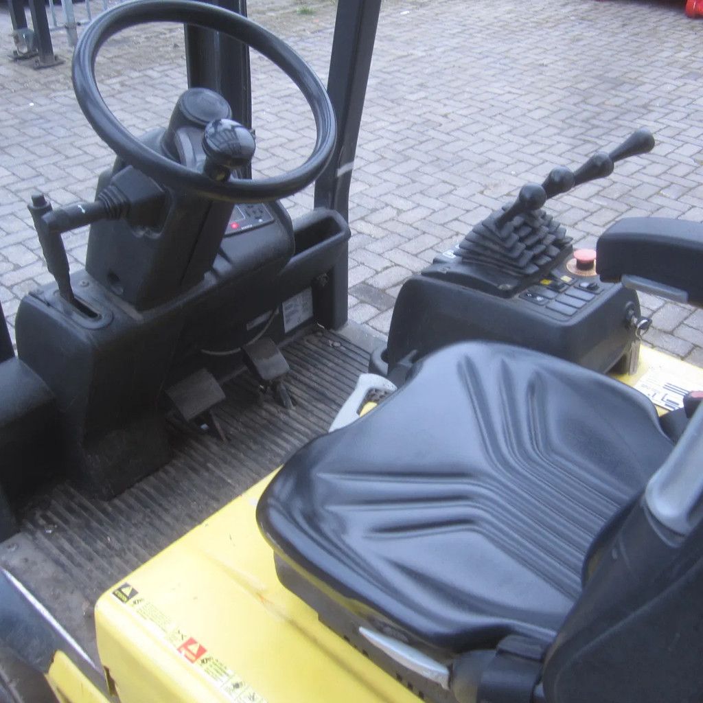 Komatsu FB15, elektrisch, triplex, side shift, vrije heffing.