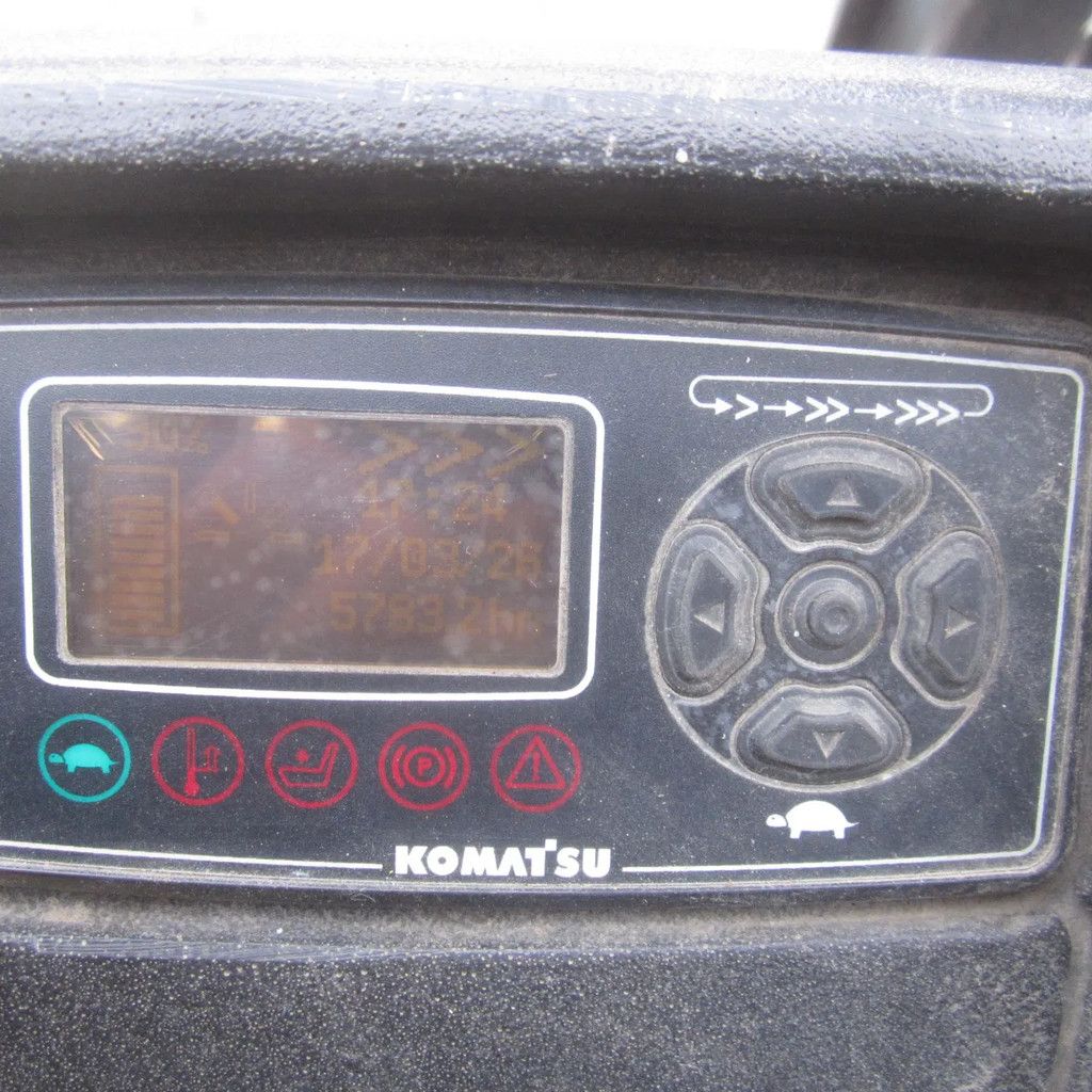 Komatsu FB15, elektrisch, triplex, side shift, vrije heffing.