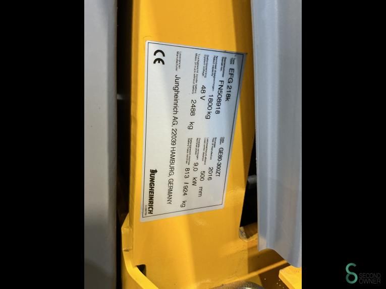 Gabelstapler Elektrisch Jungheinrich EFG 218 2016