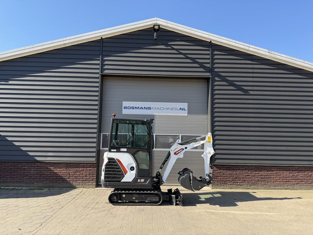 Bobcat E16 minigraver NIEUW €415 LEASE