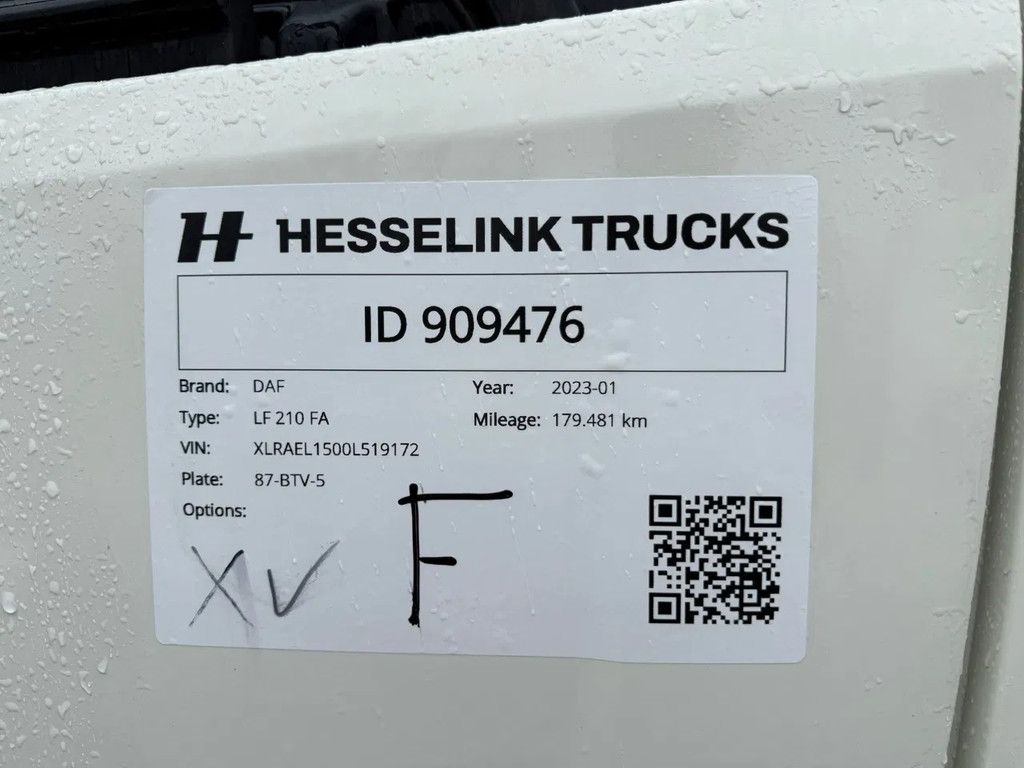 DAF LF 210 730CM Koffer 1.500KG LBW 179.481KM!! NL Truck