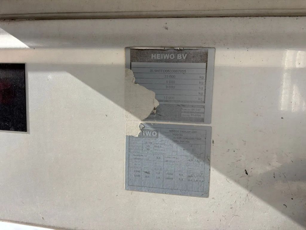 Pacton HEIWO AS-2 Stuuras Dhollandia 2500KG Carrier Vector 1800 D+E NL Trailer