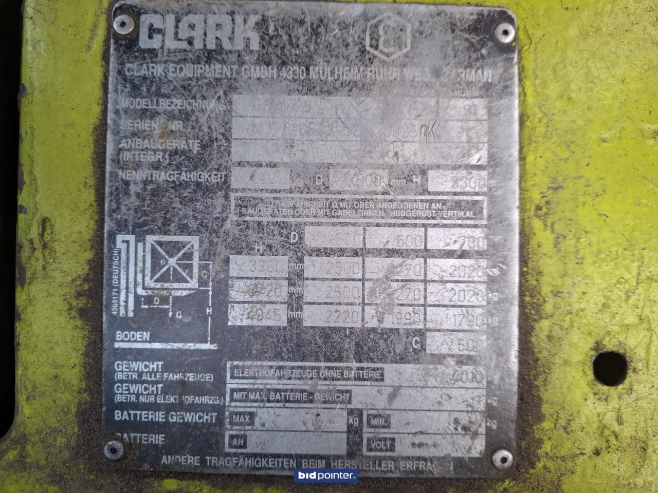 CLARK 2.5 TON LPG