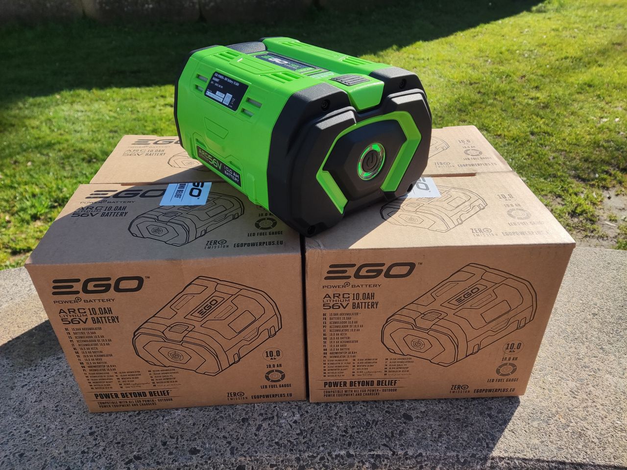 4 NIEUWE EGO 56V accu's (type BA5600T, 10 Ah, Samsung)