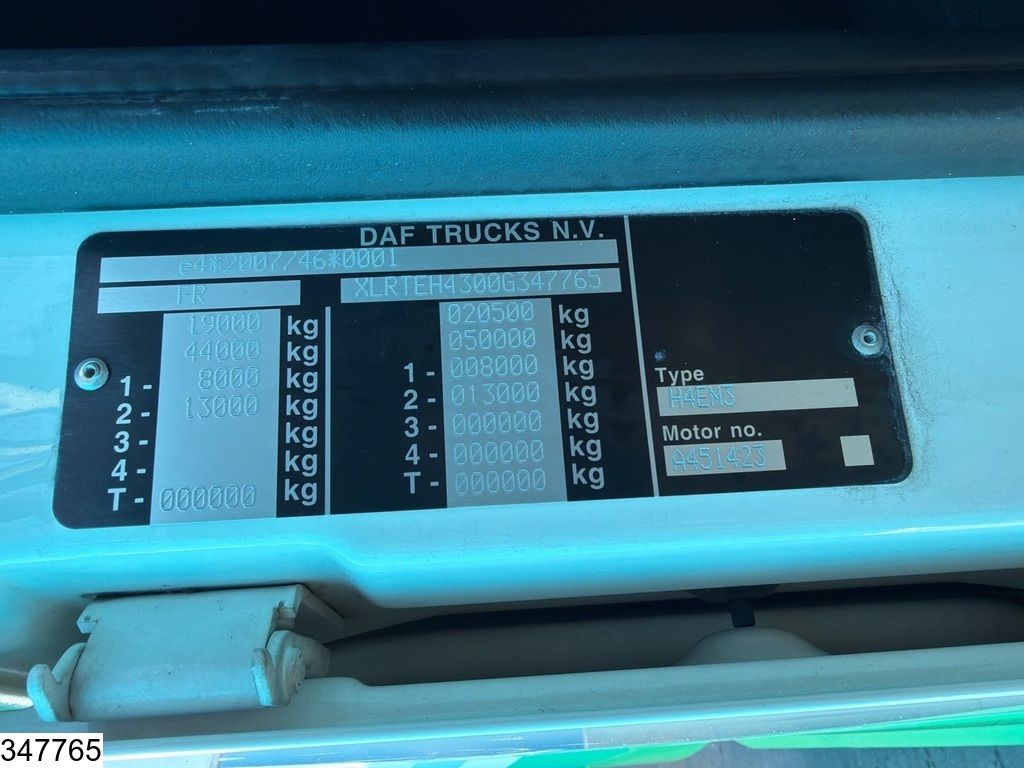 DAF XF 480 EURO 6d, Standairco