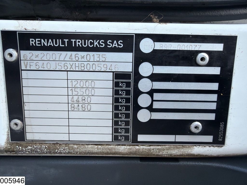 Renault D12 210 EURO 6, Palfinger