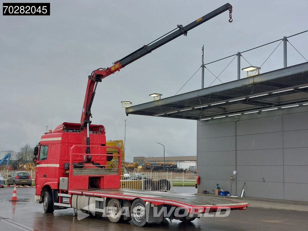 DAF XF 440 6X2 NL-Truck Transporter HMF 900-K2 Kran Winch Lift-Lenkachse Euro 6