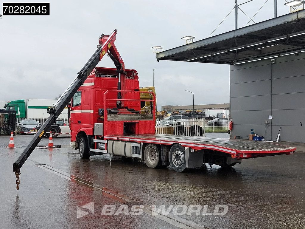DAF XF 440 6X2 NL-Truck Transporter HMF 900-K2 Kran Winch Lift-Lenkachse Euro 6