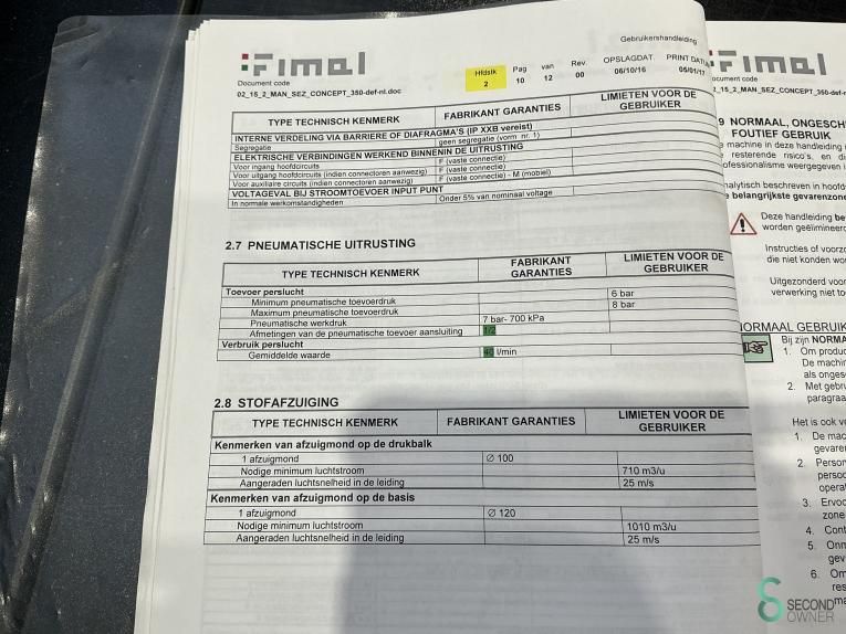 Formaatzagen Fimal Concept 350 2016