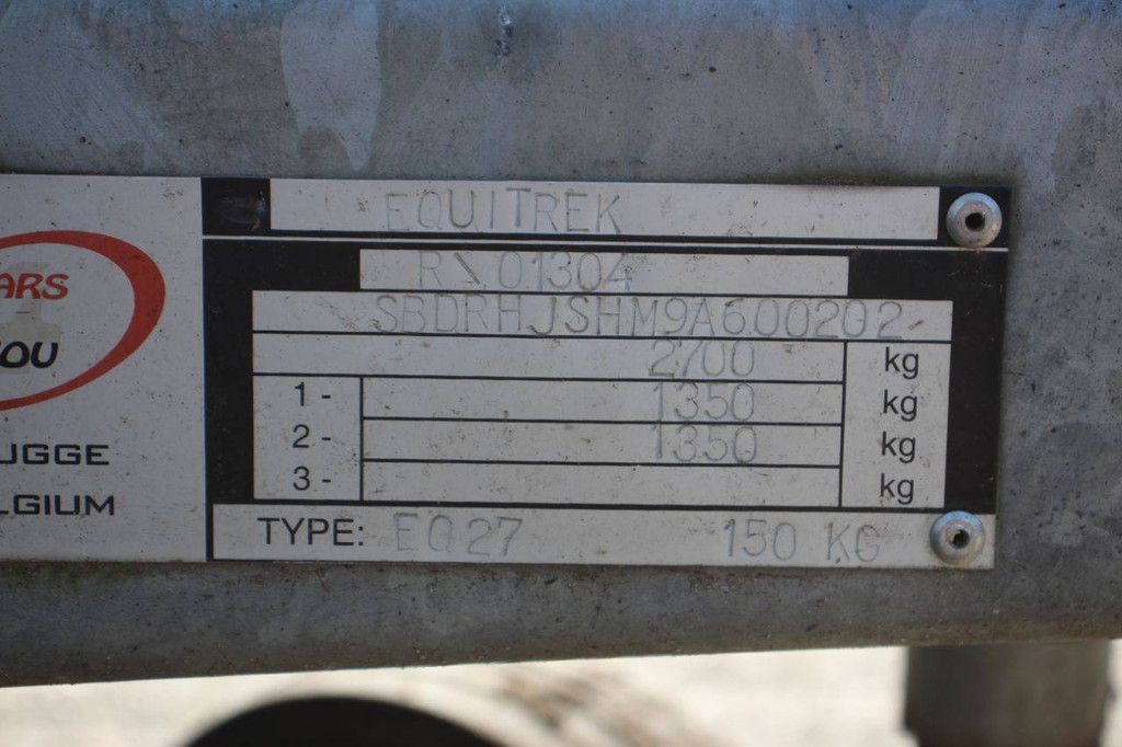 Paardentrailer EQUI-TREK EQ27 2009