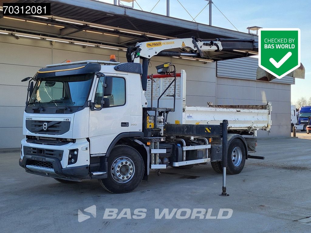 Volvo FMX 330 4X2 Palfinger PK16001-KA Crane Tipper Full Steel Euro 5