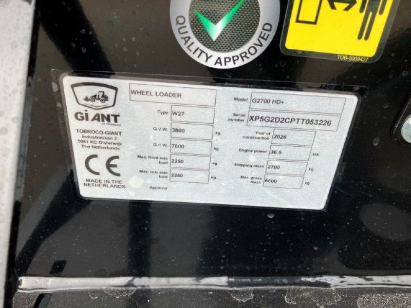 Giant G2700 HD Plus læsser