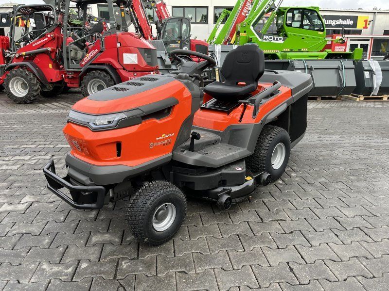 Husqvarna TC 220T  Entleerungshilfe am Korb