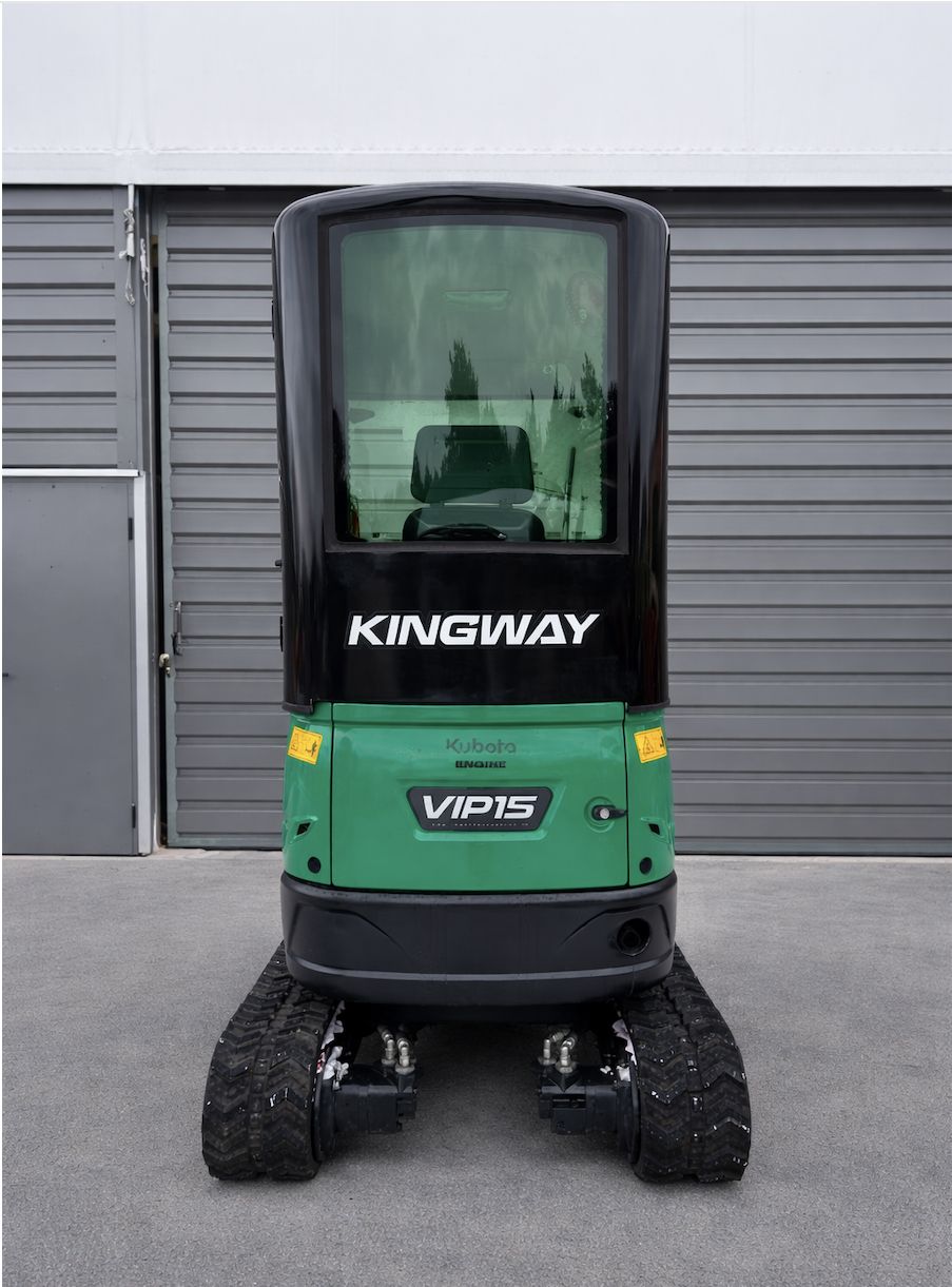 Graafmachine minigraver Kingway VIP15 Kubota GRATIS levering