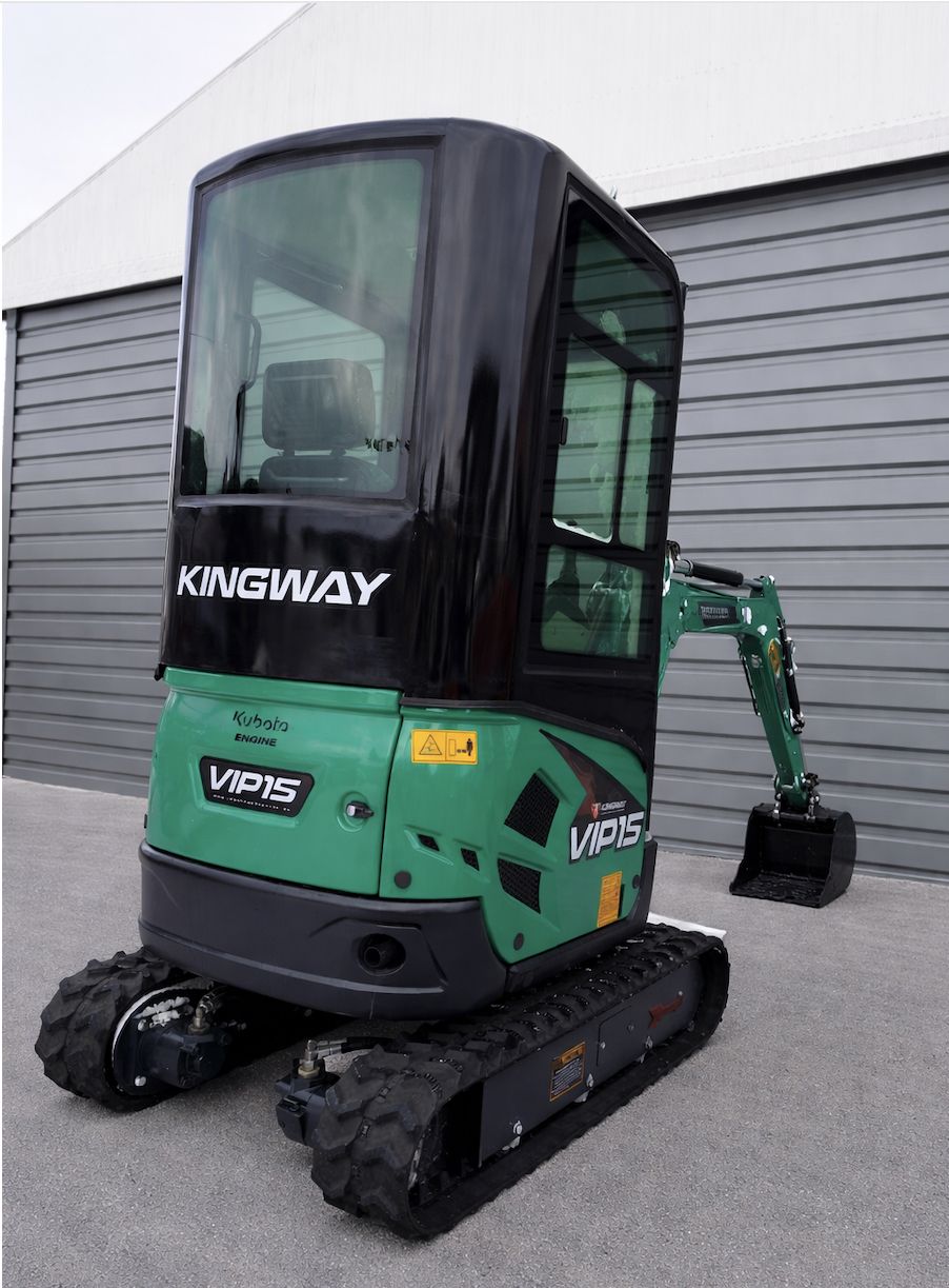 Graafmachine minigraver Kingway VIP15 Kubota GRATIS levering